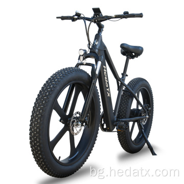 Електрически велосипед с дебела гума с добро усвояване на шок